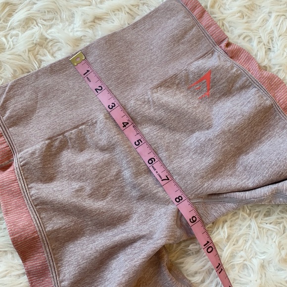 NWT Gymshark Amplify Seamless leggings taupe peach coral Small - Picture 10 of 13